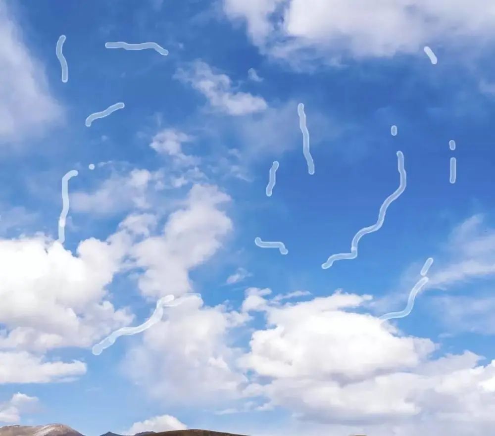 飞蚊症眼中的天空